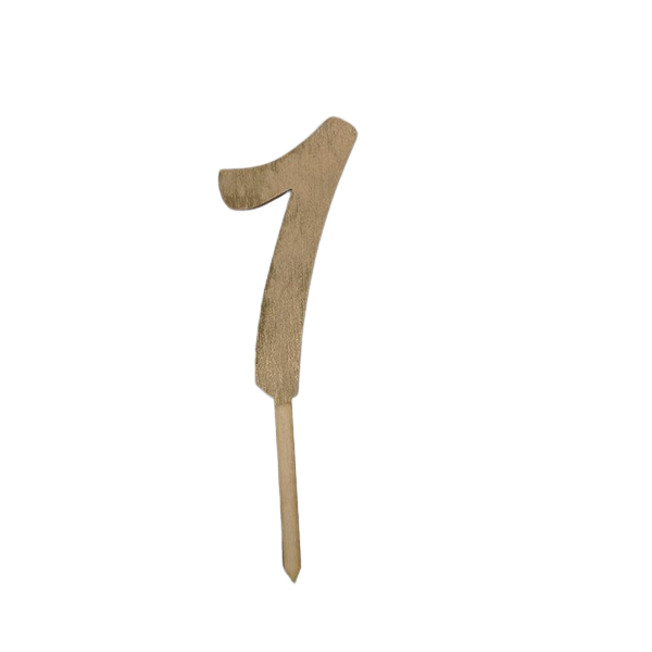 Zápich číslo 0 - 9 zlaté dřevo Zápich číslo 1 zlaté dřevo