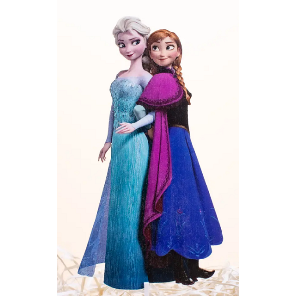 Anna und Elsa Holzschnitzerei