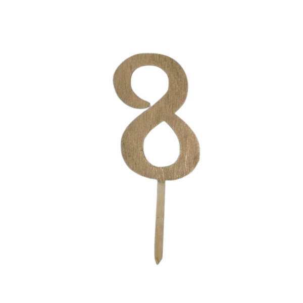 Zápich číslo 0 - 9 zlaté dřevo Zápich číslo 1 zlaté dřevo