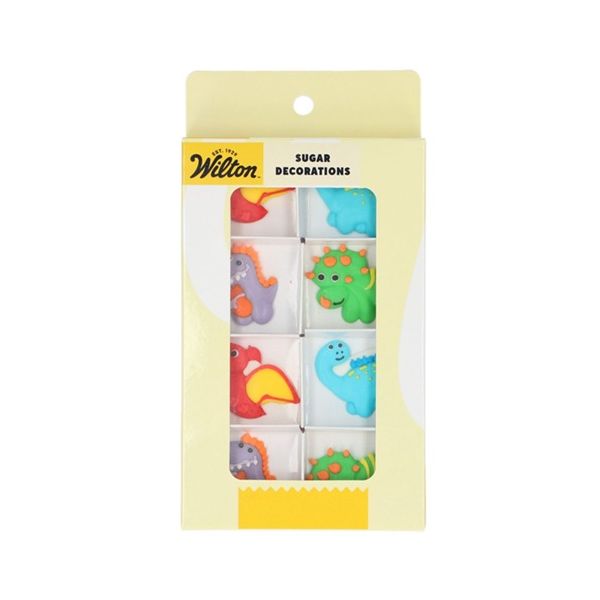 Sada cukrové dekorácie dinosaury 8 ks