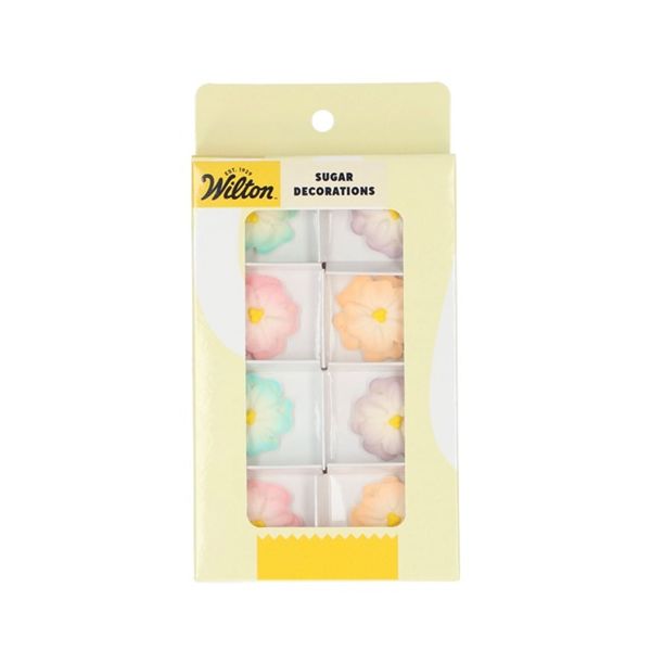 Bunte Ombré-Blumen, 8 Stück