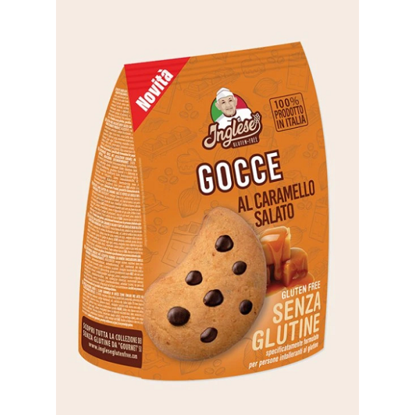 Gocce sušenky slaný karamel a čokoláda bez lepku 200g