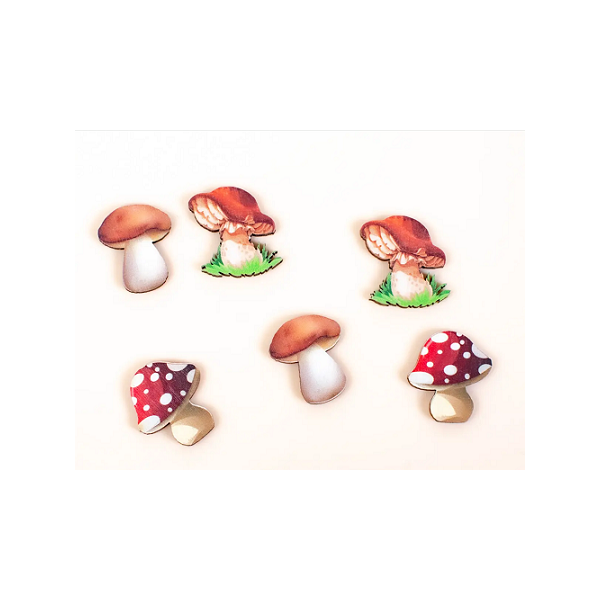 Gombaberakás 6 db (2,5 x 2 cm)