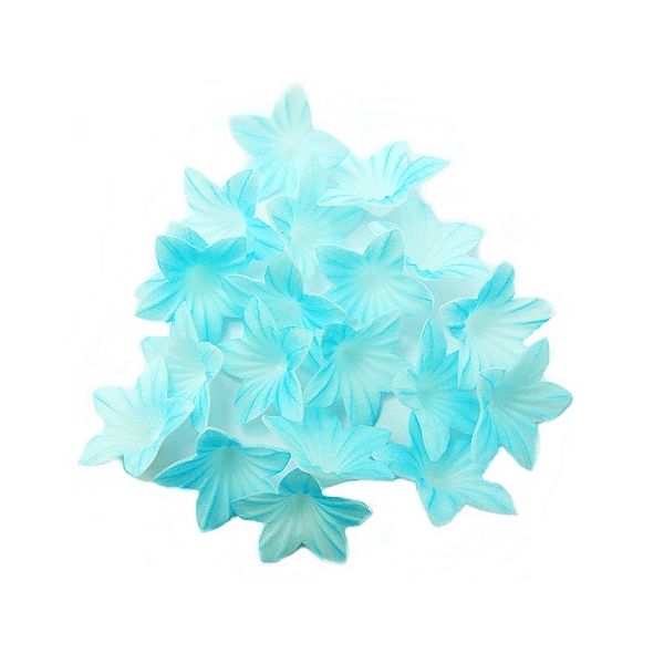 Mini blue wafer flower 20 pcs