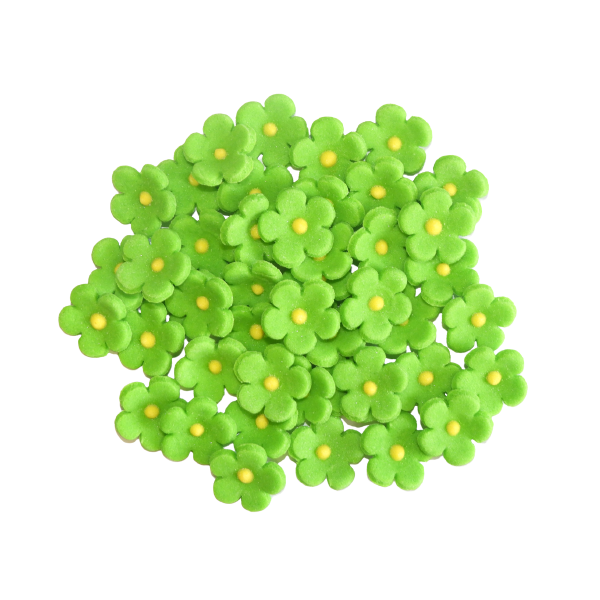 Mini cukorvirág zöld 45 db
