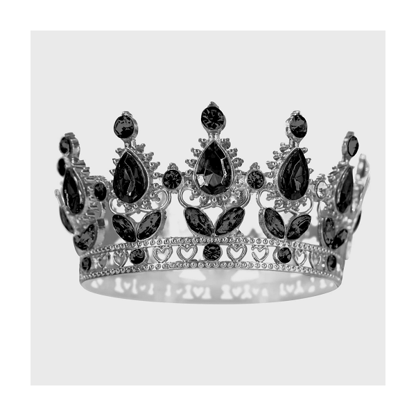 Czarna korona 10 cm