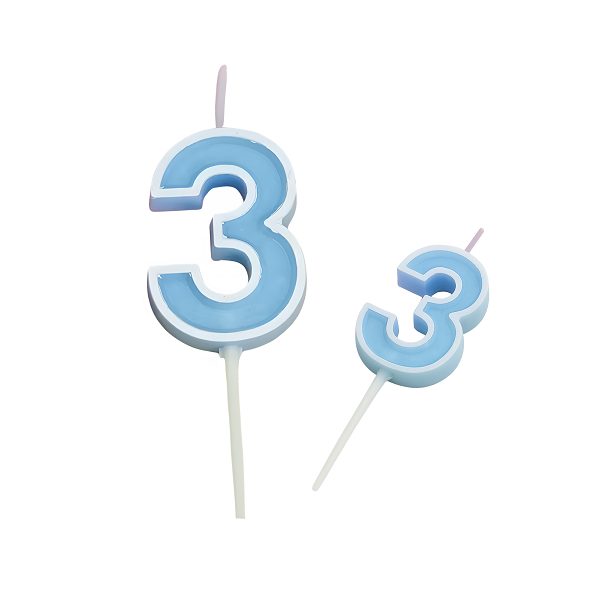 Sviečka modrá č. 1 - 5 Sviečka modrá č. 3