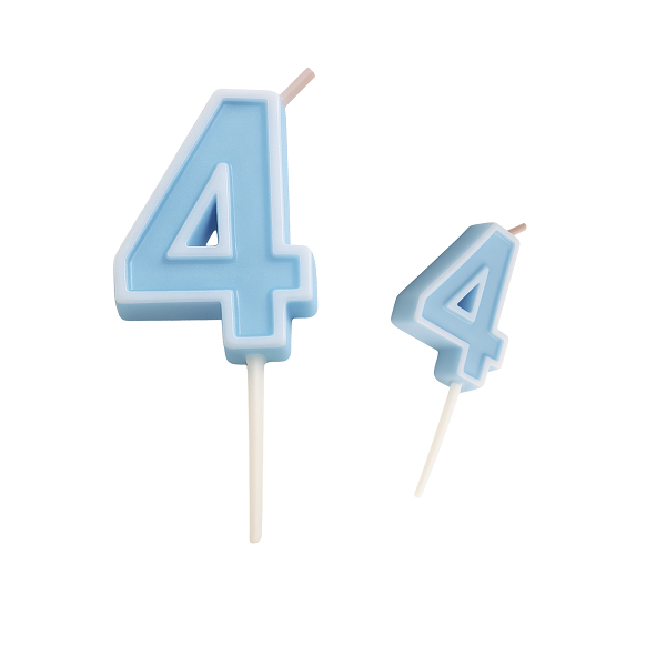 Sviečka modrá č. 1 - 5 Sviečka modrá č. 4