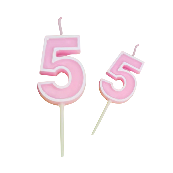 Rózsaszín gyertya 1-6. szám Rózsaszín gyertya 5. szám