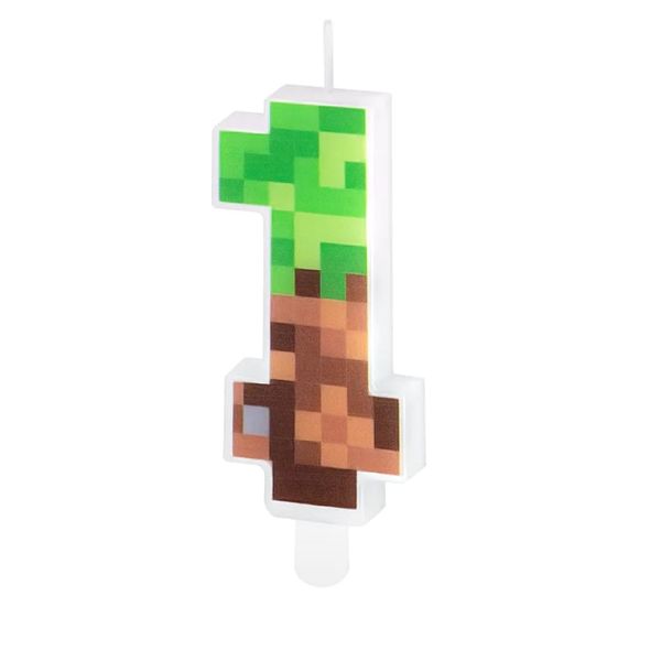 Sviečka Minecraft 0-9 Sviečka Minecraft č. 1