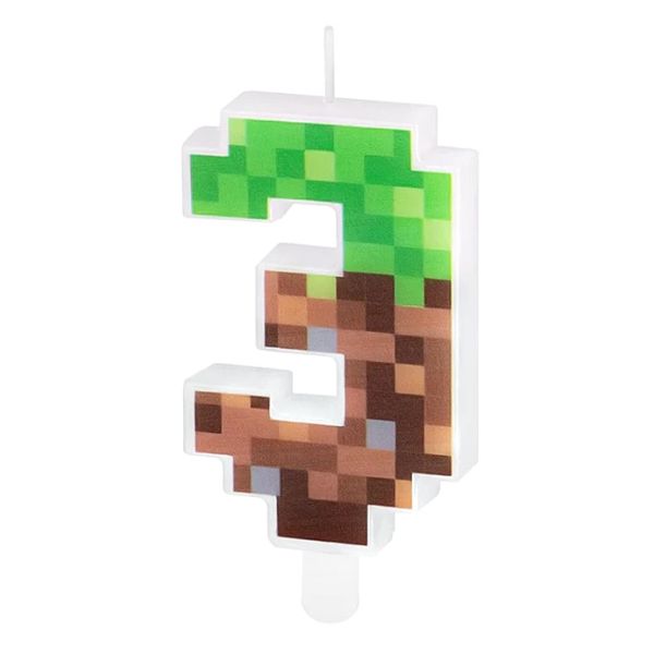 Sviečka Minecraft 0-9 Sviečka Minecraft č. 3
