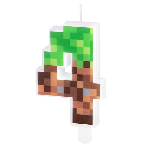 Sviečka Minecraft 0-9 Sviečka Minecraft č. 4
