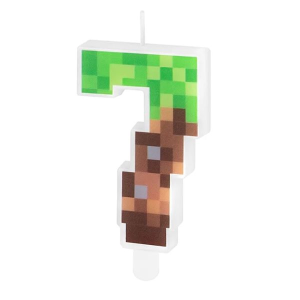 Sviečka Minecraft 0-9 Sviečka Minecraft č. 7