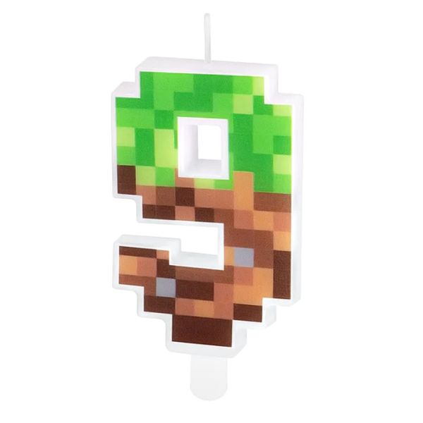 Sviečka Minecraft 0-9 Sviečka Minecraft č. 9