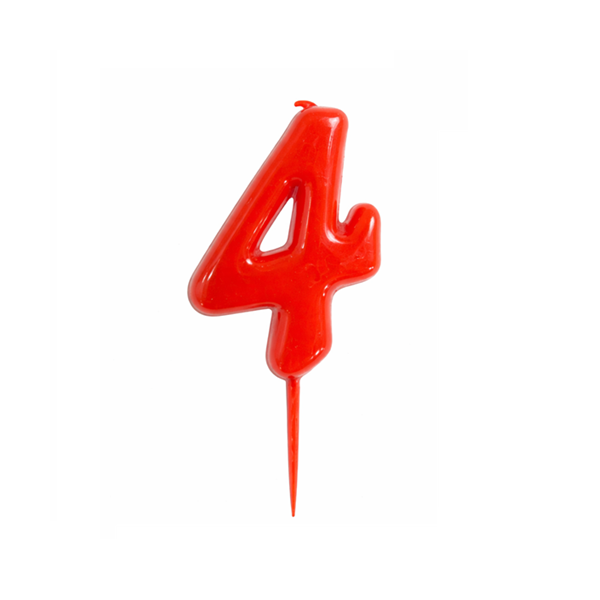 Sviečka červená č. 0 - 7 Sviečka červená č. 1