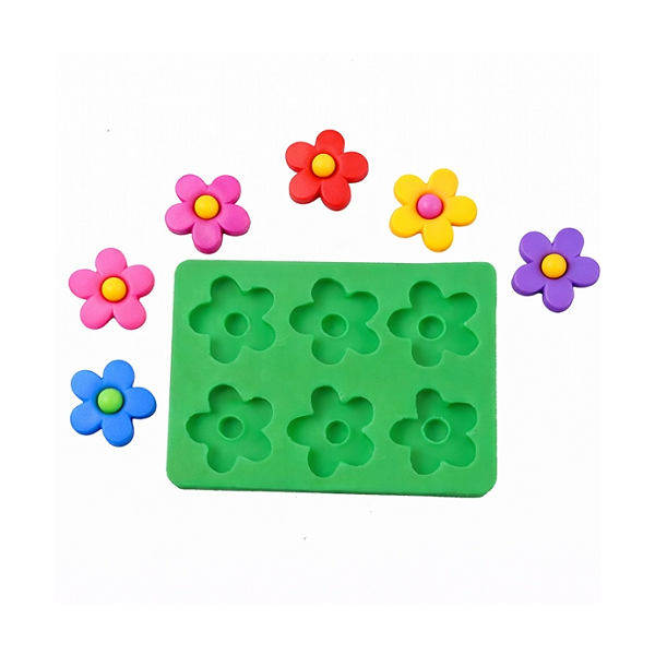 Forma szilikon virágok 6 db
