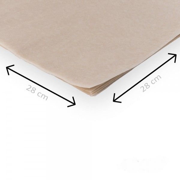 Pergamentpapier 28x28 cm, 100 Stück