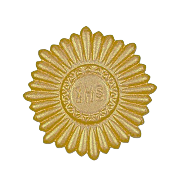 Arany vendégek IHS felirattal