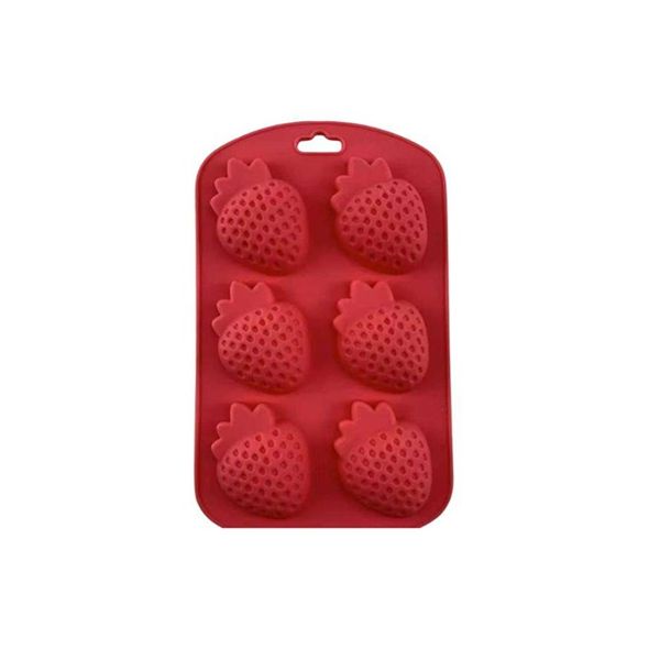 Forma silikón tvar jahoda 6 ks