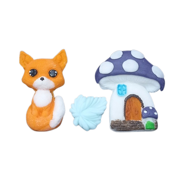 Cukrová dekorácia s líškou