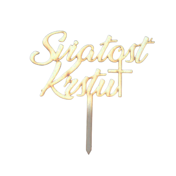 Inschrift Sakrament der Taufe Holz