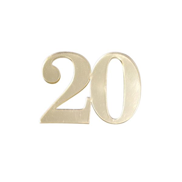 Zápich zlatý akryl č.j. 20