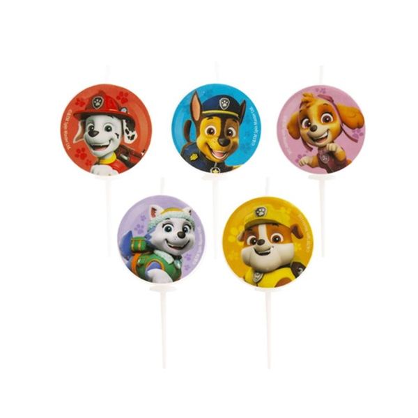 Świece Psi Patrol 5 szt.
