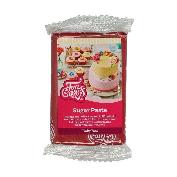 Sugar Paste Ruby Red 250 g