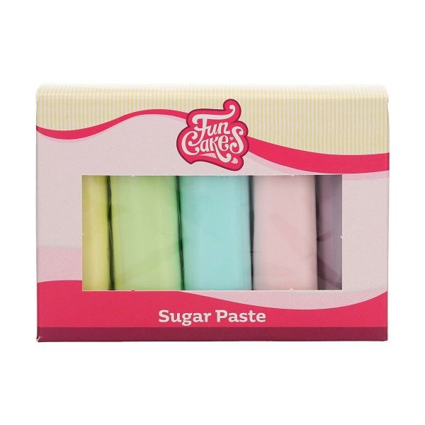 Poťahová hmota Sugar Paste pastelová sada 5x100g