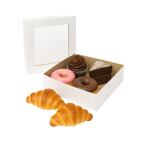 Cake box with window 30x30x10 cm