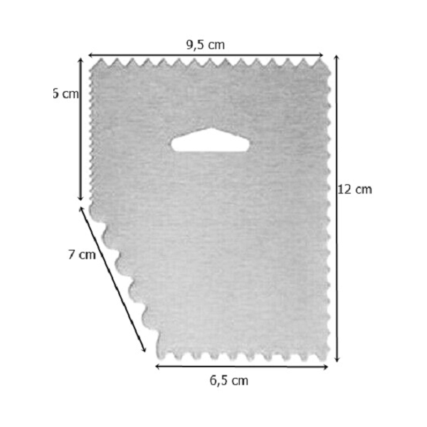 Quadratischer Edelstahlspatel – 4 Ausführungen