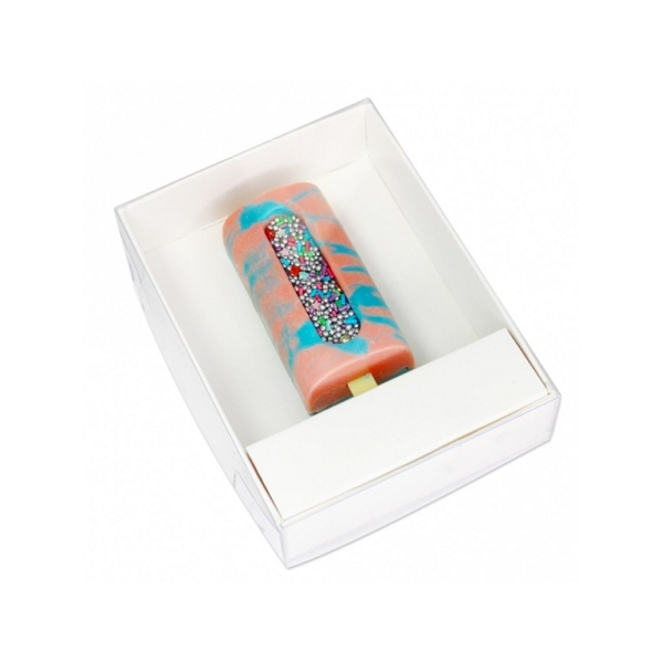 Eis am Stiel-Box, weiß/transparent, 2 Stück