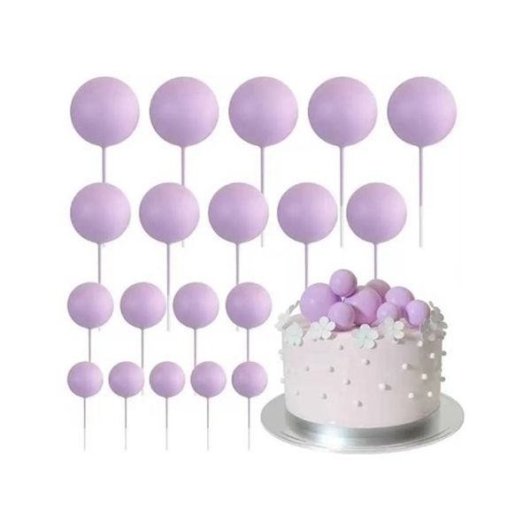Embossing balls lavender matte 20 pcs