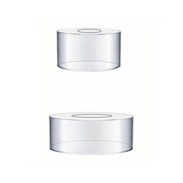 Acrylic cake stand 25 x 10 and 15 x 10 cm