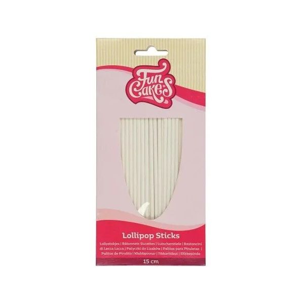 Short paper lollipop sticks 15 cm 50pcs