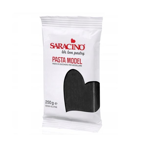 Modeling clay BLACK SARACINO 250g
