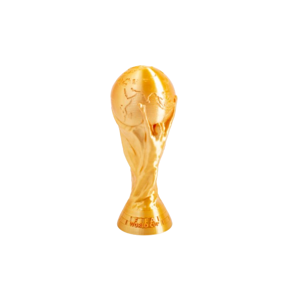 FIFA-trófea a tortán