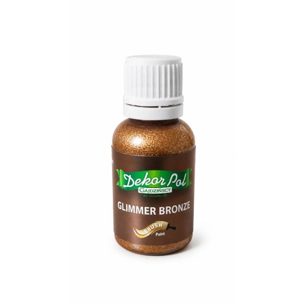 Flüssigfarbe braun mit Pinsel 25 g