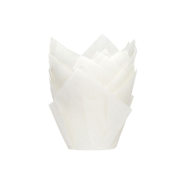 Košíčky tulipánové biele 36ks