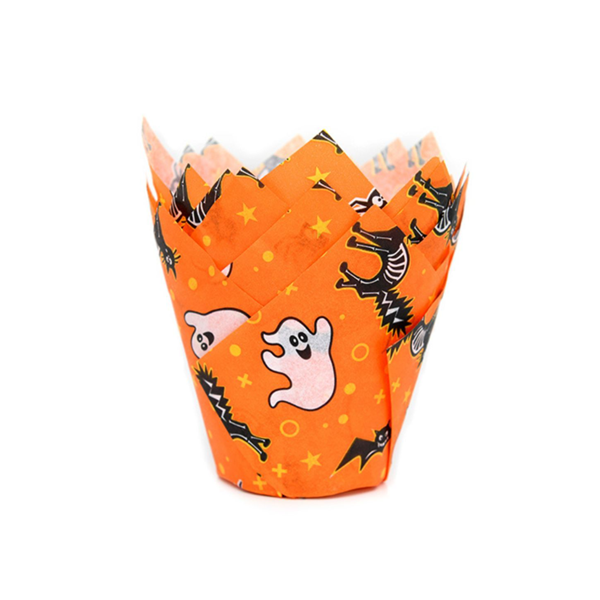 Košíčky tulipánové Halloween 36ks