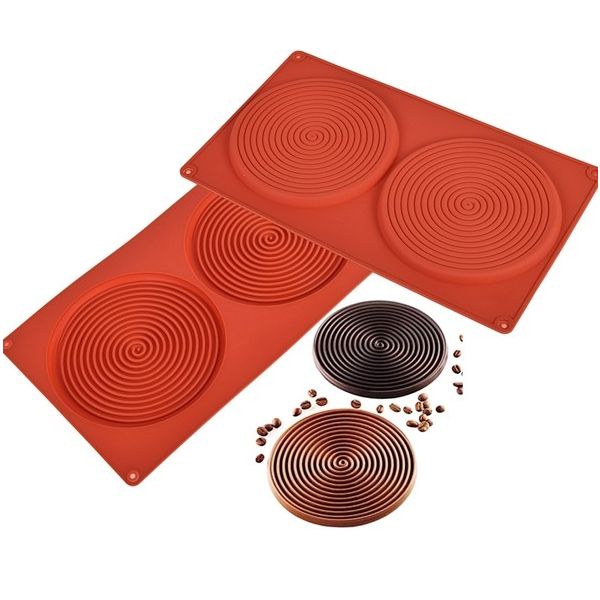 Forma silikón kruhy so špirálou pr. 14 cm 2 ks