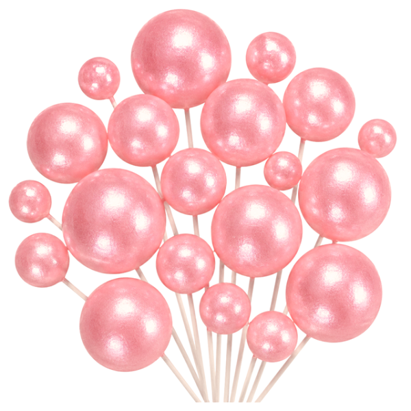 20 Stück perlmuttrosa Perlen