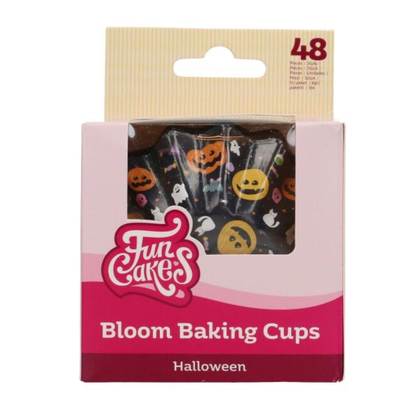 FunCakes papierové košíčky Bloom – čierne - 48 ks