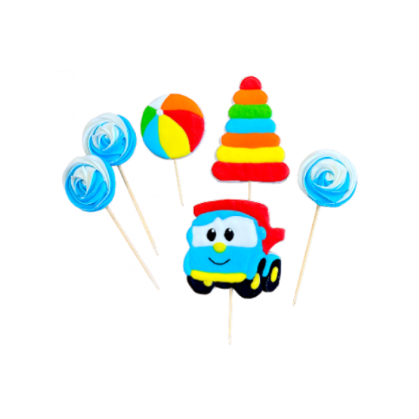 Car with lollipops