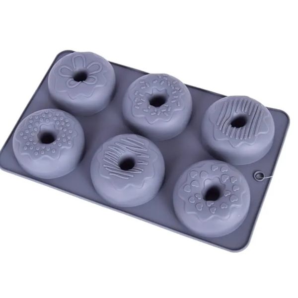 Forma silikón donuty so vzorom 6 ks