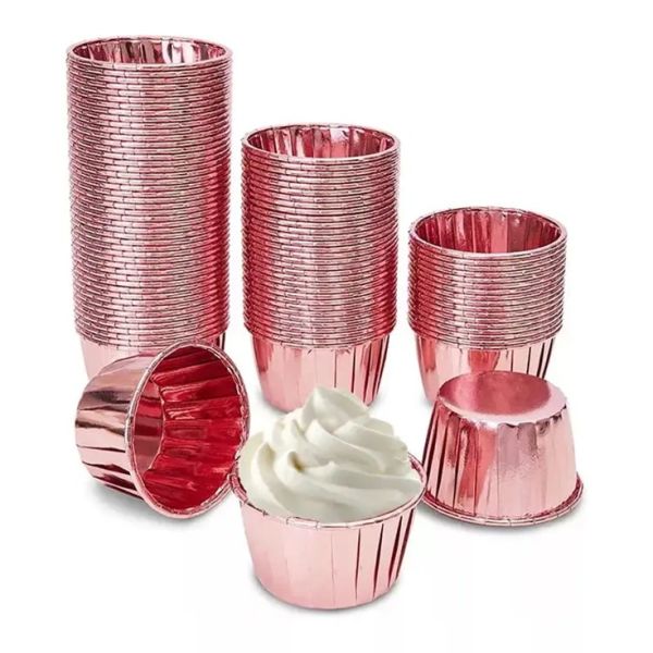 Pink shiny cupcakes 50 pcs