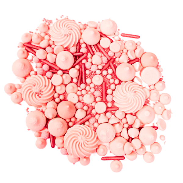 Sprinkle meringue and pink balls 65 g