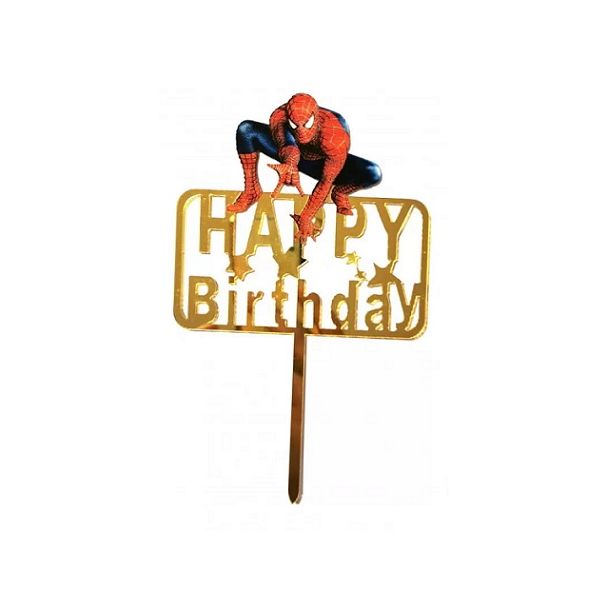 Zápich  Happy birthday Spiderman