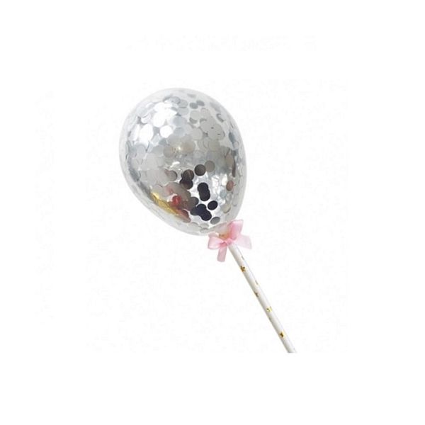 Punch - balloon with silver confetti