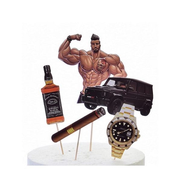 Zápich - kulturista, auto, hodinky, whiskey Zápich - kulturista, auto, hodinky, whiskey